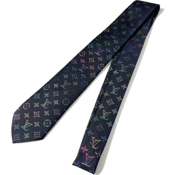 LOUIS VUITTON Other - LOUIS VUITTON Men's Necktie Monogram Neon Silk